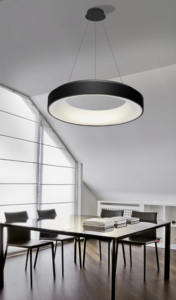 Lampa wisząca Sovana AZ3437 LED 40W 2700-6500K pierścieniowa czarna