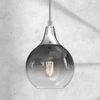 Lampa wisząca Monte MLP8321 kropla przydymiona srebrna