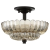 Klasyczna lampa sufitowa Whitecap QZ-WHITECAP-SF-S kwiat bursztynowy