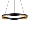Wisząca lampa do jadalni PATAPO LE44460 LED 53W 3000K ring czarna złota