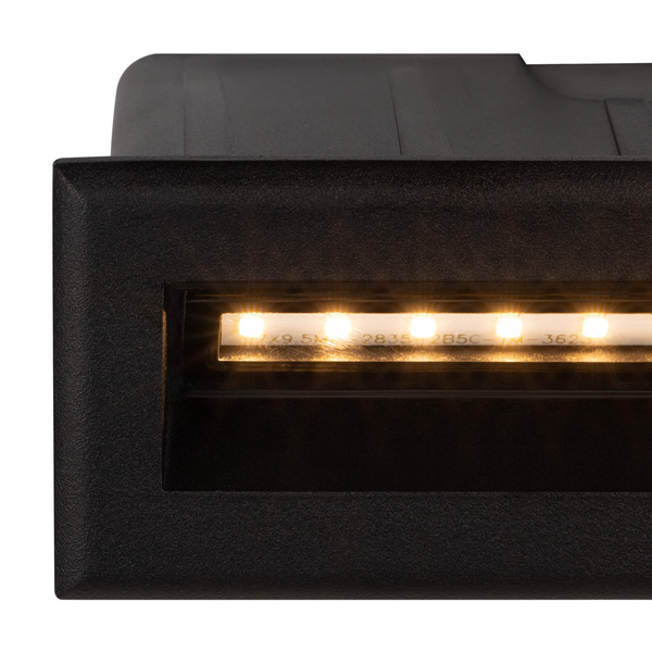 Lampa schodowa wpuszczana Bosca O045SL-L5B3K LED 5W 3000K czarna