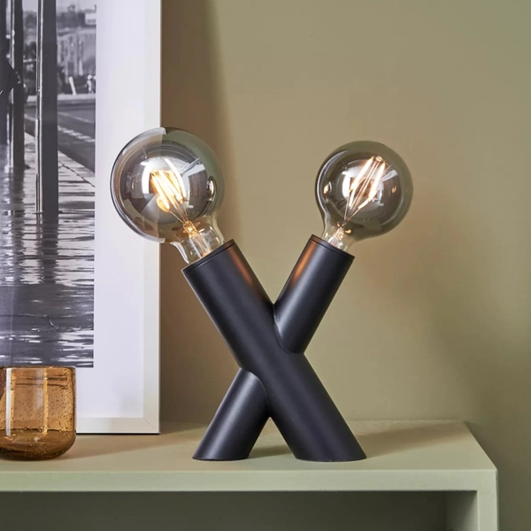 Lampka na komodę SIMUL 108052 Markslojd dekoracyjne metalowe tuby czarny