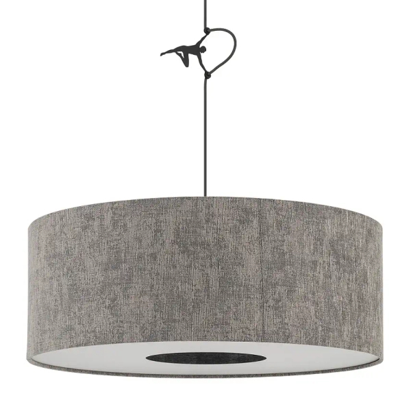 Nowoczesna lampa wisząca LAGO 11674 regulowana szara
