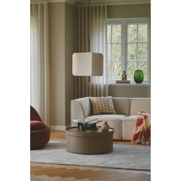 Tkaninowa lampa wisząca TINTO 2412173003 z abażurem czarna