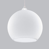 Szklana kula wisząca SL.0256 kuchenna lampa nad stół ball biała