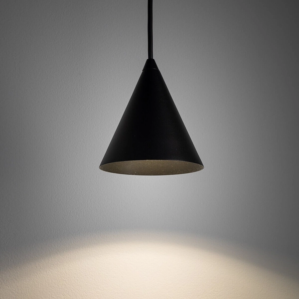 Trójkątna lampa zwieszana ZENITH 11452 do salonu czarny