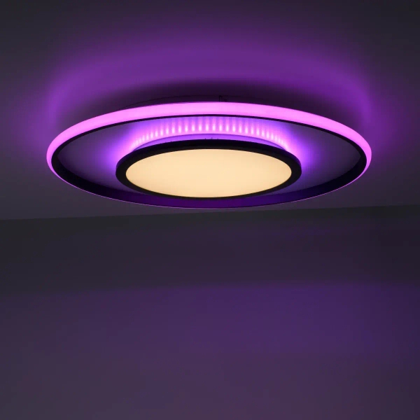 Plafon na pilot ARENDA czarna 11627-18 1xLED 36W 2700-5000K z regulacją jasności