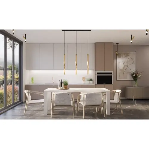 Kinkiet lampa ścienna AKADI 0141 tuba przyścienna metalowa biała złota