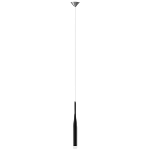 Lampa wisząca CONTE MD1998-1BL loftowa metalowy ZWIS tuba czarna