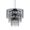 Metalowa lampa wisząca Nira MD3523-14L-EBCN Zumaline przydymiony czarny