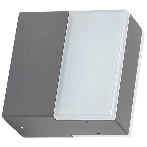 Zewnętrzna LAMPA ścienna BONA 8060 Rabalux prostokątna OPRAWA elewacyjna LED 9W 4000K kinkiet IP54 grafitowy