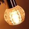 Lampa ścienna Alpina K-W9590/1 z kryształowym kloszem chrom