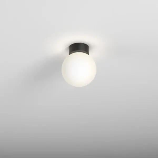 Ścienna lampa biała czarna do łazienki MODERN BALL LED 9W 3000K kulista sufitowa 47000-M930-PW-00-12
