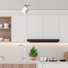 Minimalistyczny downlight salonowy Dixie z regulacją biały