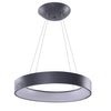 Okrągła lampa wisząca Solvent LED 120W z pilotem szara