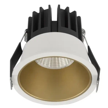 Wpuszczana sufitowa lampa ARAMIEL LE65107 LED 13W 3000K podtynkowa biała złota