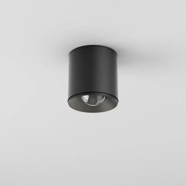 Lampa sufitowa do łazienki czarna QRLED next downlight LED 6W 3000K spot IP44 47063-L930-W3-00-12