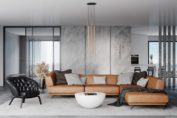 Nowoczesna lampa wisząca LASER 7668 Nowodvorski sople nad stół mosiądz