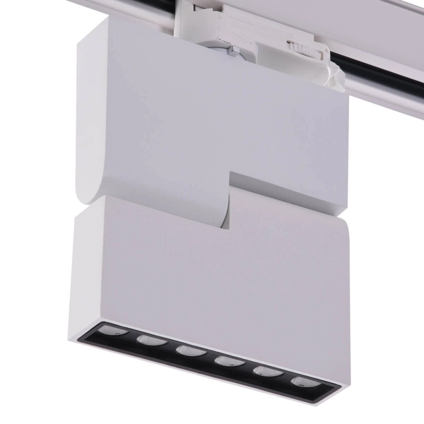 Biała lampa Leon AZ3490 LED 12W regulowana do 3-fazowego systemu szynowego