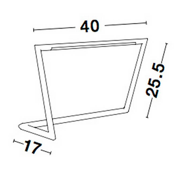 Ledowa lampa stołowa Palo do gabinetu LED 7W 3000K frame czarna