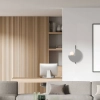 Modernistyczna lampa ścienna 22205 kulista biała szara czarna