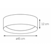 Lampa sufitowa do jadalni VERO 30686302 Kaspa okrągła metalowa czarna biała