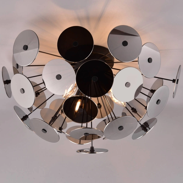 Sufitowa lampa sypialniana Discalgo 609900357 dekoracyjna czarny srebrny