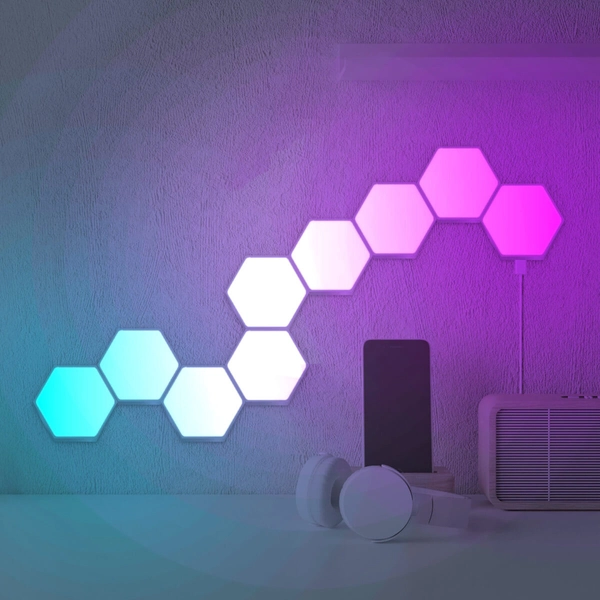 Dekoracyjna lampa ścienna MAYA LED 331458 LED 10W RGBW 9 sześcianów biała