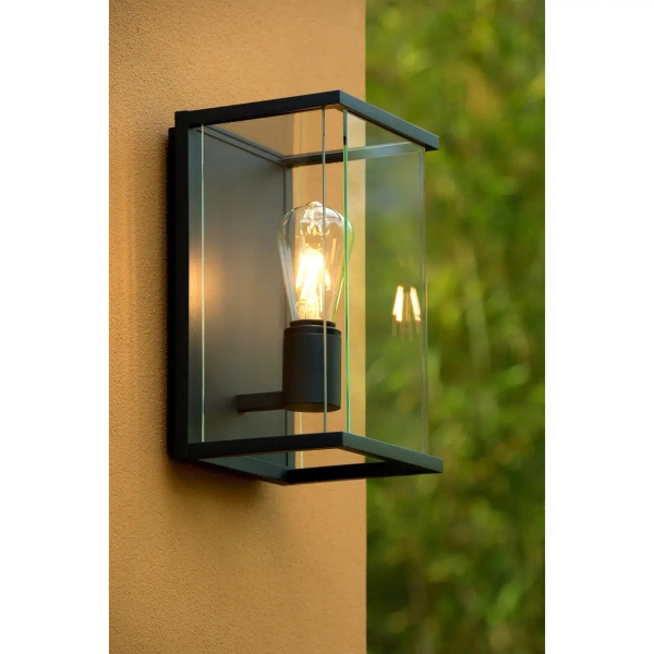 Balkonowa lampa na ścianę CLAIRE 27883/01/30 Lucide IP54 szklana antracyt