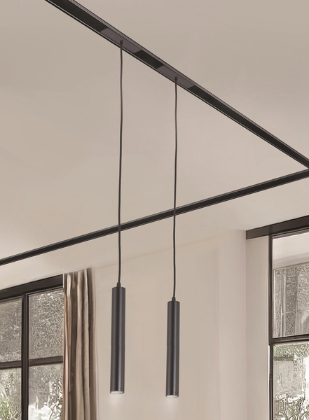 Lampa sufitowa Kerry AZ5203 10W tuba do systemu szynowego 1-faz czarna 