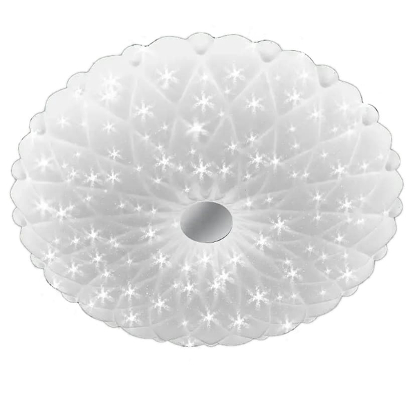LAMPA sufitowa VEN P-1049/50 dekoracyjna OPRAWA plafon LED 74W kwiat biały