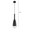 LAMPA wisząca SOLIN LP-181/1P BK Light Prestige metalowa OPRAWA zwis czarny
