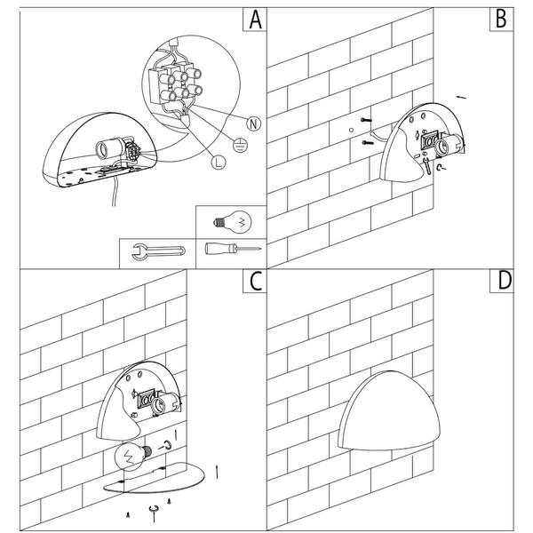Metalowy kinkiet Scorpius 21751031 Nordlux na elewację IP33 srebrny