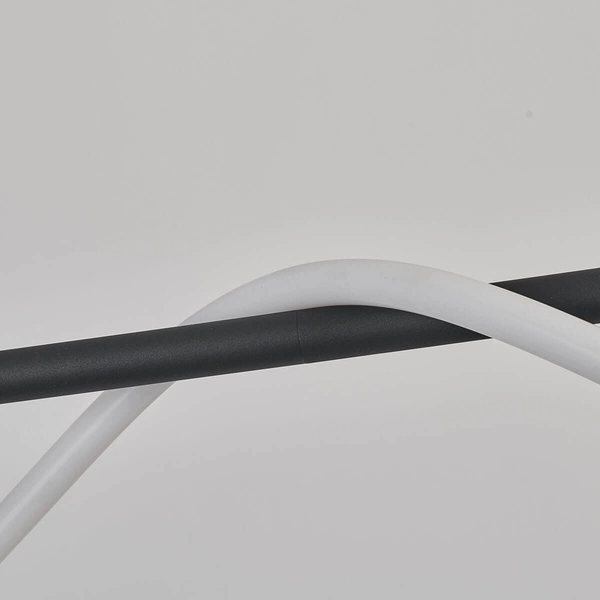 Zwieszana lampa do salonu Meleca LP-2345/1P S BK LED 24W 4000K czarny biały