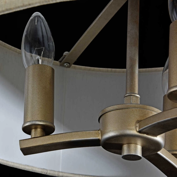 Antyczna LAMPA wisząca VENERA H260-03-N Maytoni abażurowa OPRAWA metalowy zwis złoty