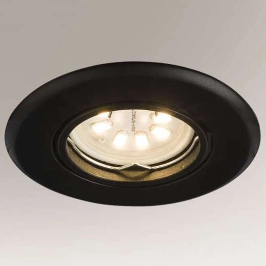 Oczko LAMPA sufitowa TOKIO 3328 Shilo okrągła OPRAWA podtynkowa WPUST regulowany EMILIO czarny