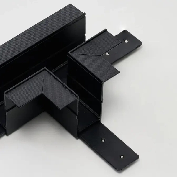Magnetyczny łącznik do systemów szynowych TRACK AZ6702 czarny aluminiowy łącznik T