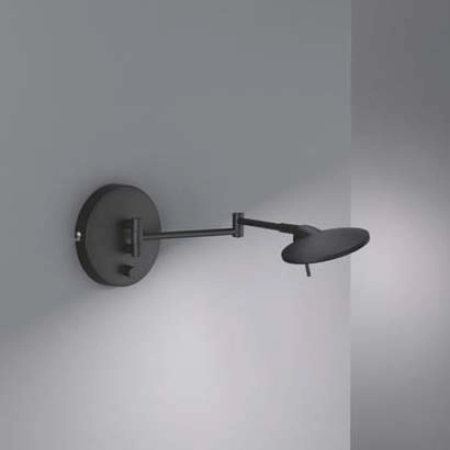 Czarna lampa ścienna Kazan 274770132 kinkiet LED 8W 3000K ruchomy