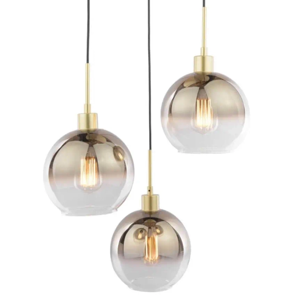 Lampa wisząca nad stół Lycia LYC8835 do jadalni kule złote