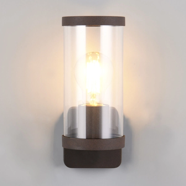 Elewacyjna lampa tuba Bonito R21596124 IP44 brązowy