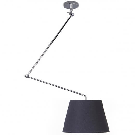 Regulowana lampa wisząca zestaw Adam AZ1841+AZ2600 wysięgnik satyna czarna