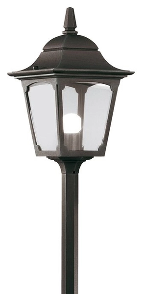 Latarnia stojąca ogrodowa Chapel CP5-BLACK Elstead szklana czarna