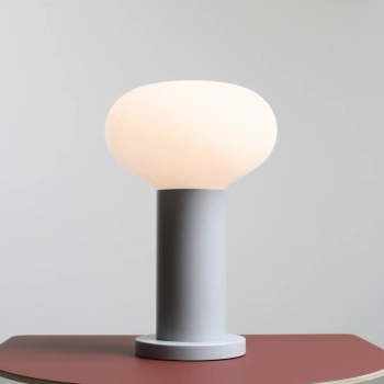 Szklana lampa na stolik Flo Table Grey S 7000B22_S szara