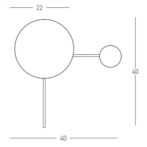 Okrągła ścienna lampa 22201 do sypialni okrągła zielona złota