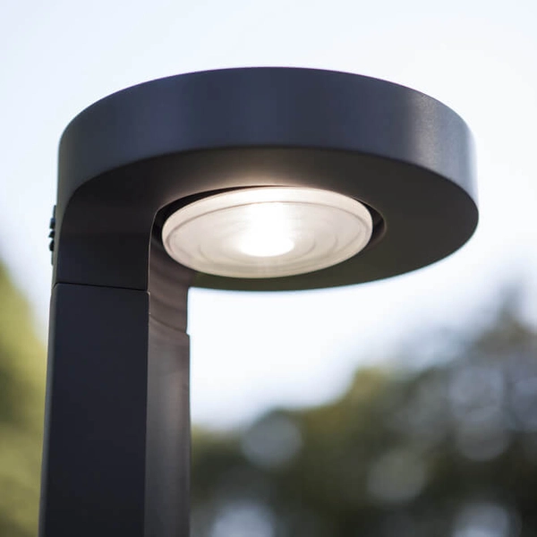 Stojący słupek zewnętrzny DISO 6906703335 Lutec IP44 LED 2W 4000K szary