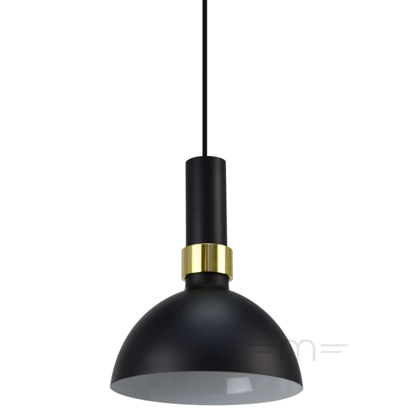 LAMPA wisząca LARRY 106974 Markslojd metalowa OPRAWA zwis kopuła mosiądz czarna