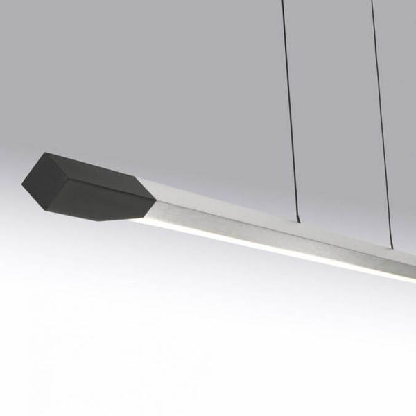 Wisząca lampa listwa HOOP 2732-33 LED 24W 3000K antracyt srebrny
