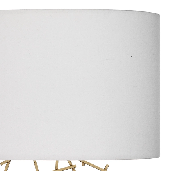 Dekoracyjny kinkiet Cevero CEV0735 Dar Lighting do sypialni złoty biały