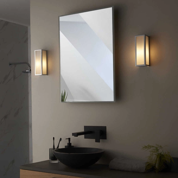 Łazienkowa lampa ścienna Newham 96219 Endon IP44 transparentny chrom