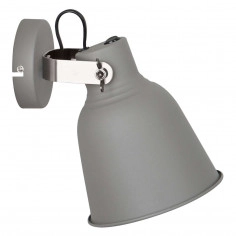 Kinkiet LAMPA ścienna VIDAL MB-HN5213L GR+S.NICK Italux industrialna OPRAWA metalowa reflektorek loft szary